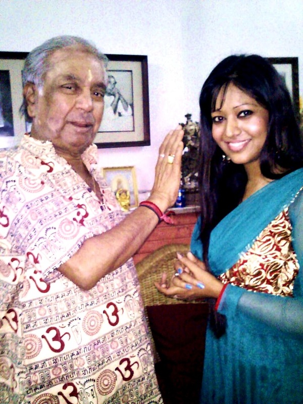 Sangeeta with Pandit Birju Maharaj
